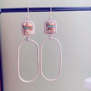 Royston Ribbon Turquoise Earrings